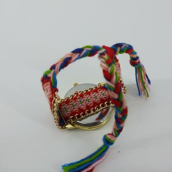 Women's Colorful Elephant Good luck Wristwatch Watch Pink Gold Tone Indian Style - Picture 9 of 12